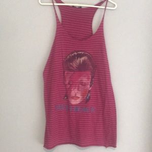 David Bowie racerback tank